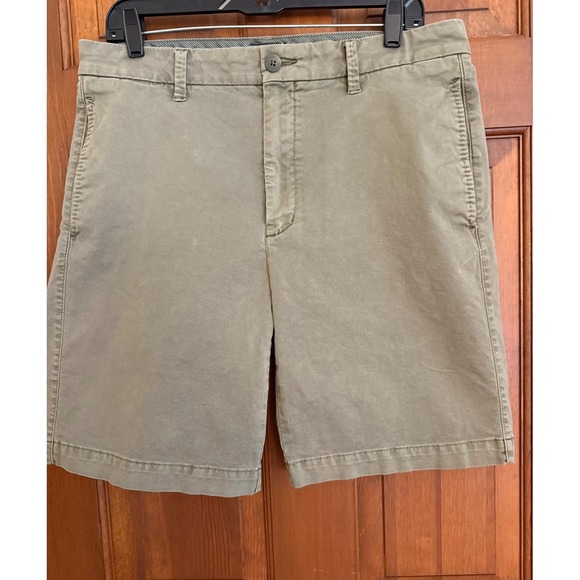 Orvis Angler Stretch Twill Chino Short Mens 34 Green Comfort Fishing Hiking - Picture 1 of 14